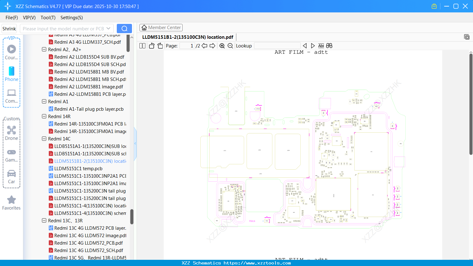Xiaomi Redmi LLDM5151B1-2(135100C3N) Location